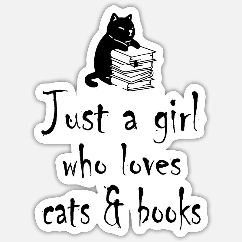 Cat Katze - Sticker size S (10 x 10 cm) - white matte