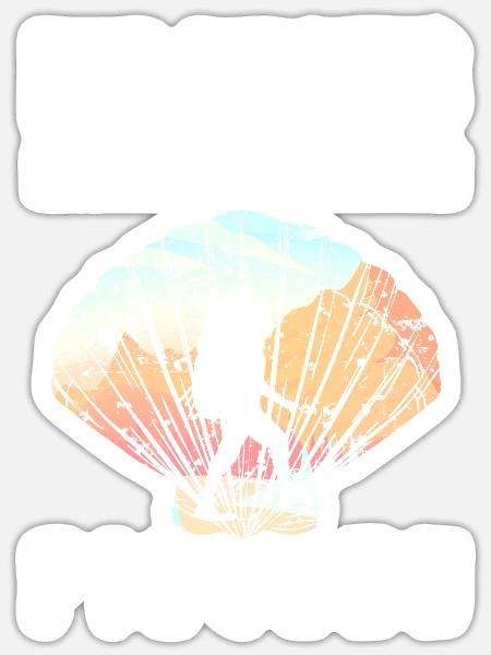 Pilgern - Sticker Größe S (10 x 10 cm) - Mattweiß