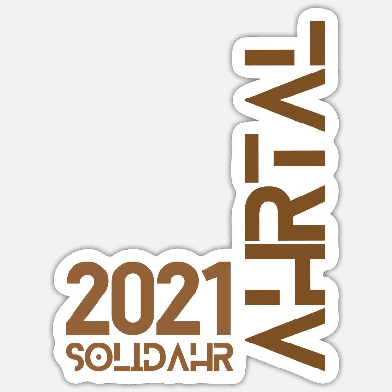 Ahrtal future design - Sticker Größe S (10 x 10 cm) - Mattweiß
