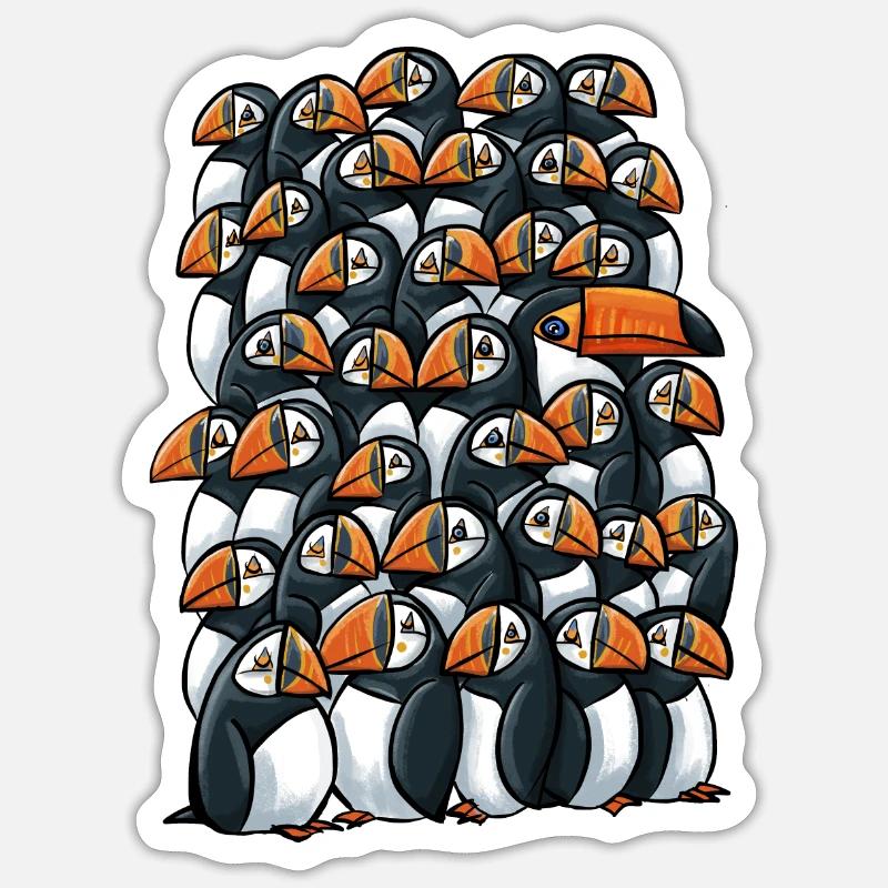 Mac toco - Sticker taille S (10 x 10 cm) - blanc mat