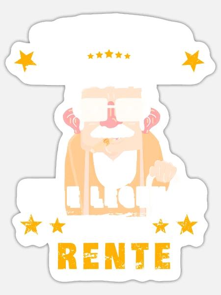 rente 2022 - Sticker Größe S (10 x 10 cm) - Mattweiß