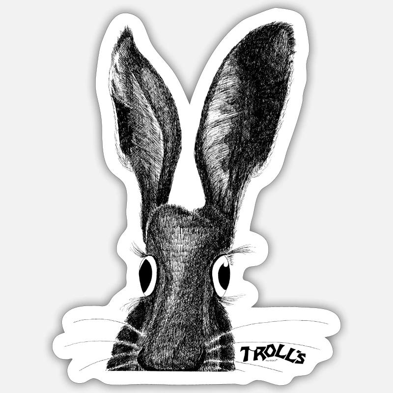 HARE Sticker size S (10 x 10 cm)