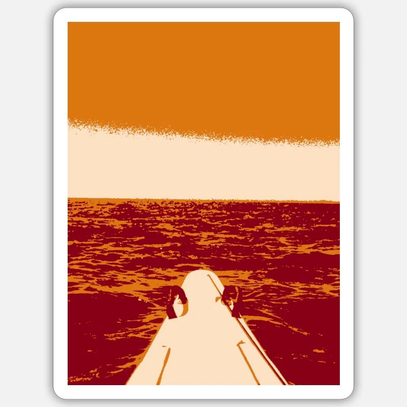Surfing - Sticker size S (10 x 10 cm) - white matte