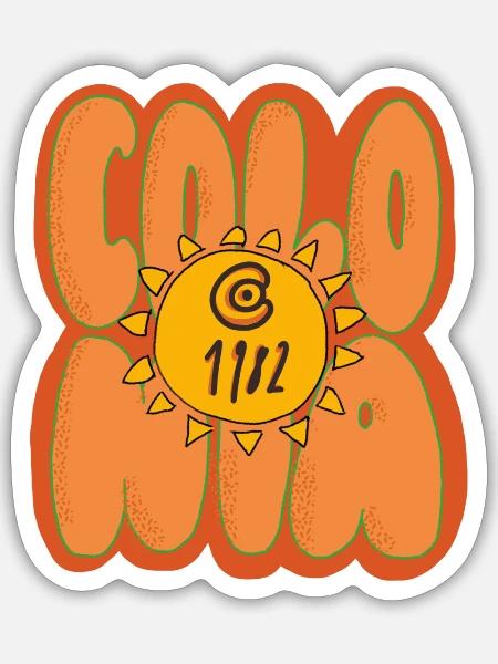 Colonia Sticker - Sticker Größe S (10 x 10 cm) - Mattweiß