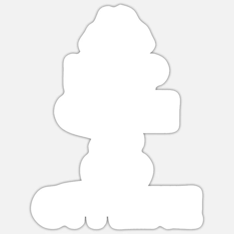 Restez calme et déconnectez-vous. Conception de randonnée Sticker taille S (10 x 10 cm)