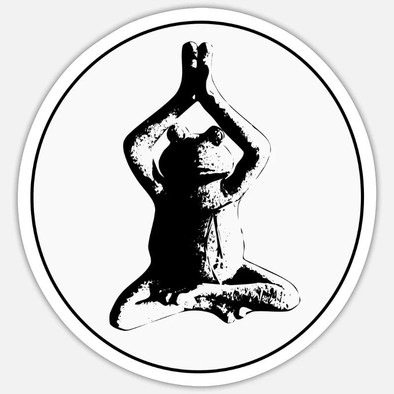 Frosch Sticker Größe S (10 x 10 cm)