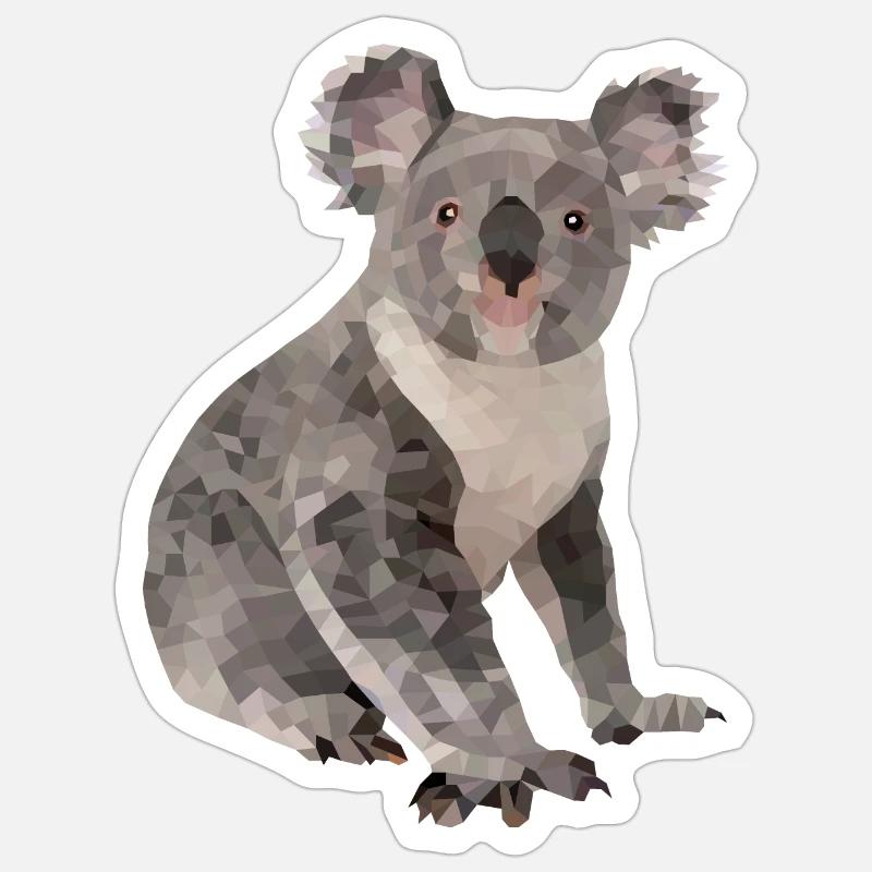 Koala - Sticker size S (10 x 10 cm) - white matte