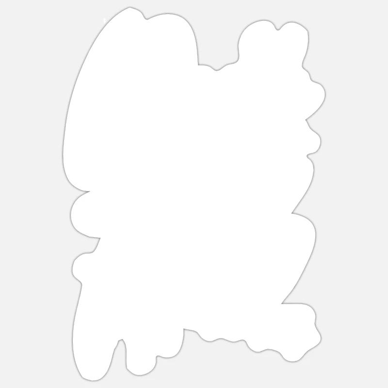 Rock 'n' Roll - Sticker Größe S (10 x 10 cm) - Mattweiß