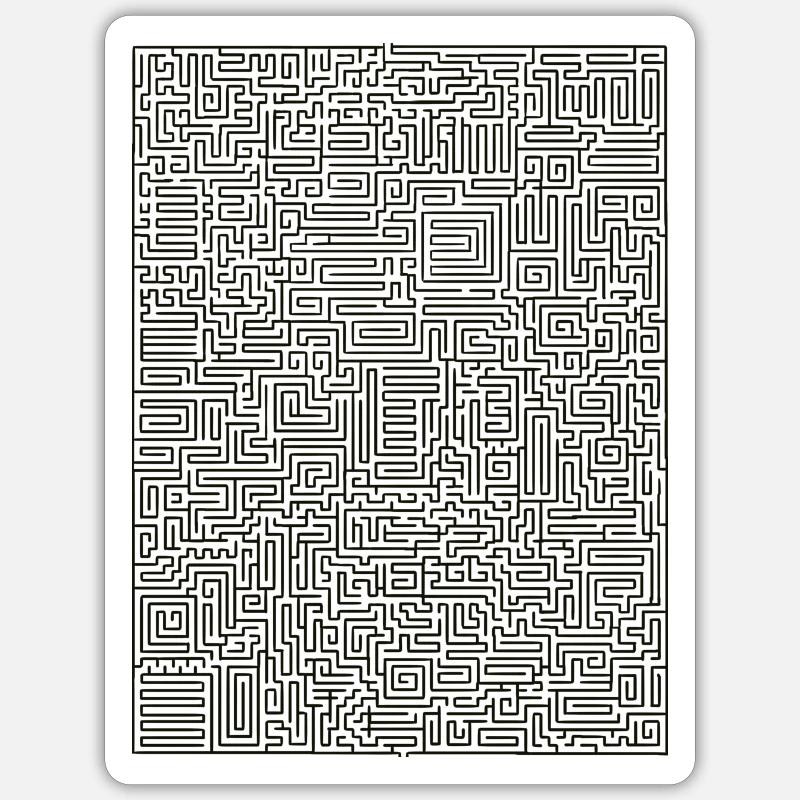 Conception du labyrinthe 1 Sticker taille S (10 x 10 cm)