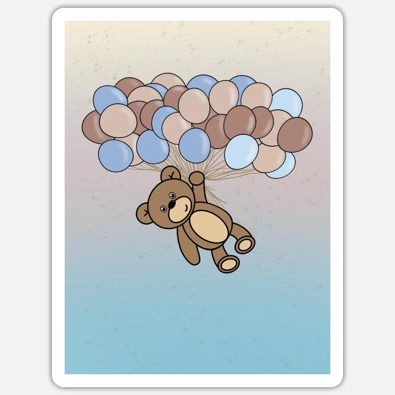Bébé - Sticker taille S (10 x 10 cm) - blanc mat