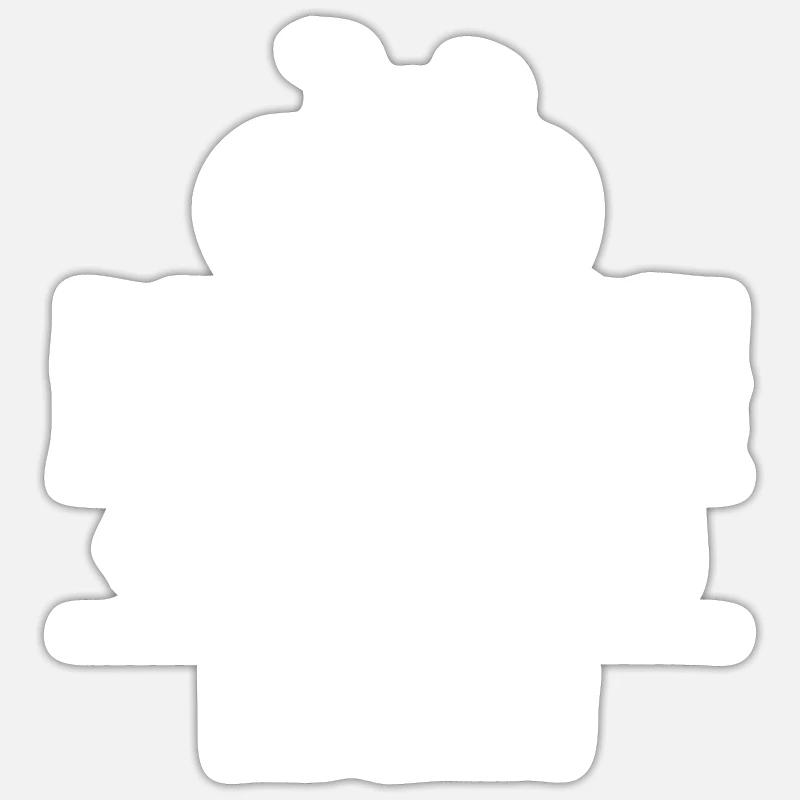 Vélo - Sticker taille S (10 x 10 cm) - blanc mat