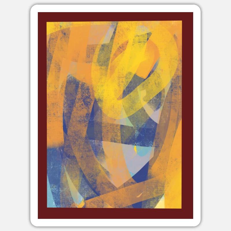 Art de tableau de la mode. - Sticker taille S (10 x 10 cm) - blanc mat