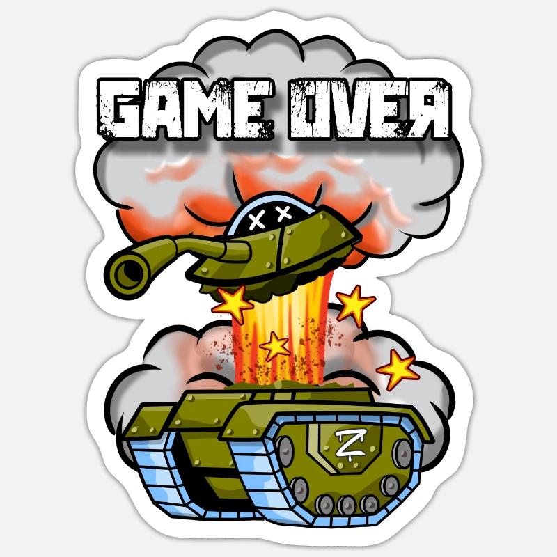 Russian Fail - Sticker size S (10 x 10 cm) - white matte