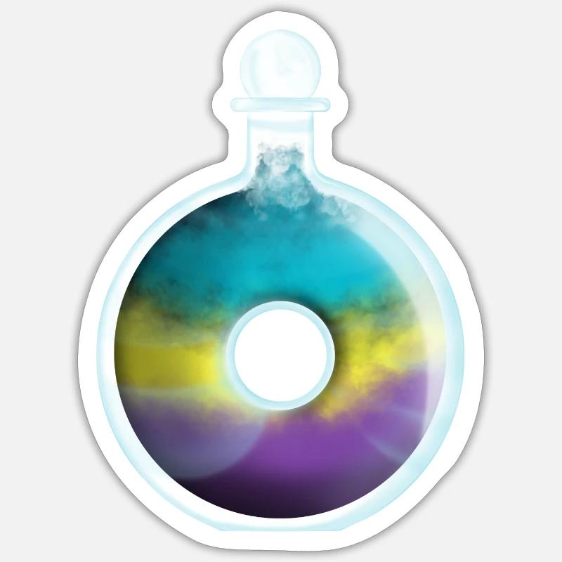 Color Potion Elixir Bottle #5 Sticker size S (10 x 10 cm)