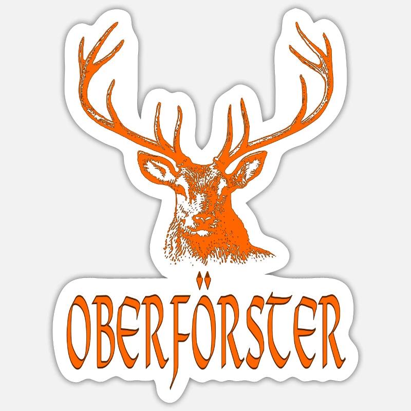CAPO FORESTALE - Sticker formato S (10 x 10 cm) - bianco opaco