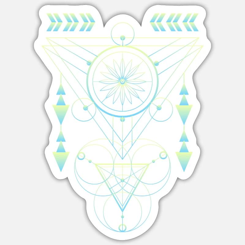 Symbole Superstition Élément Foi - Sticker taille S (10 x 10 cm) - blanc mat