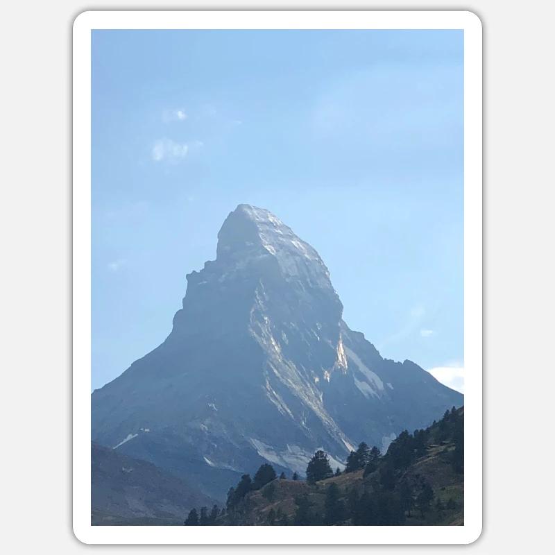 Cervin - Sticker taille S (10 x 10 cm) - blanc mat