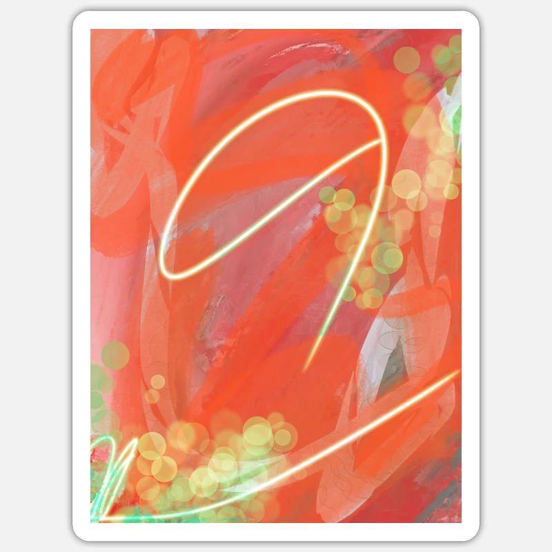 Art mode star. - Sticker taille S (10 x 10 cm) - blanc mat