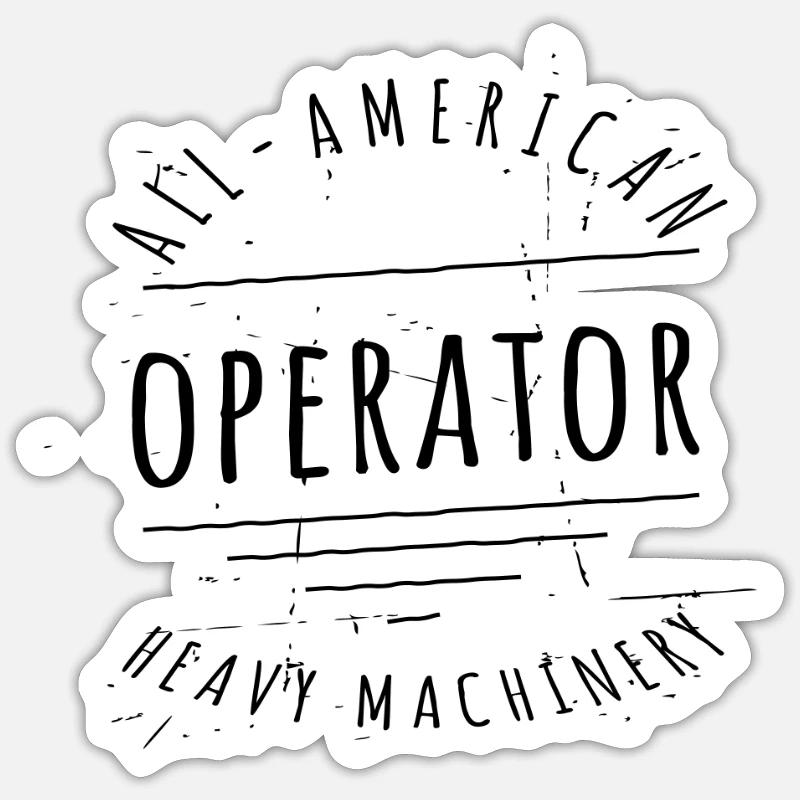 Machine Operator Trades Sticker size S (10 x 10 cm)