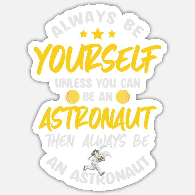 Space Weightless Discovery - Sticker size S (10 x 10 cm) - white matte