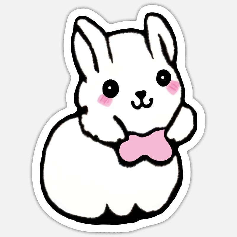 Lapin Sticker taille S (10 x 10 cm)