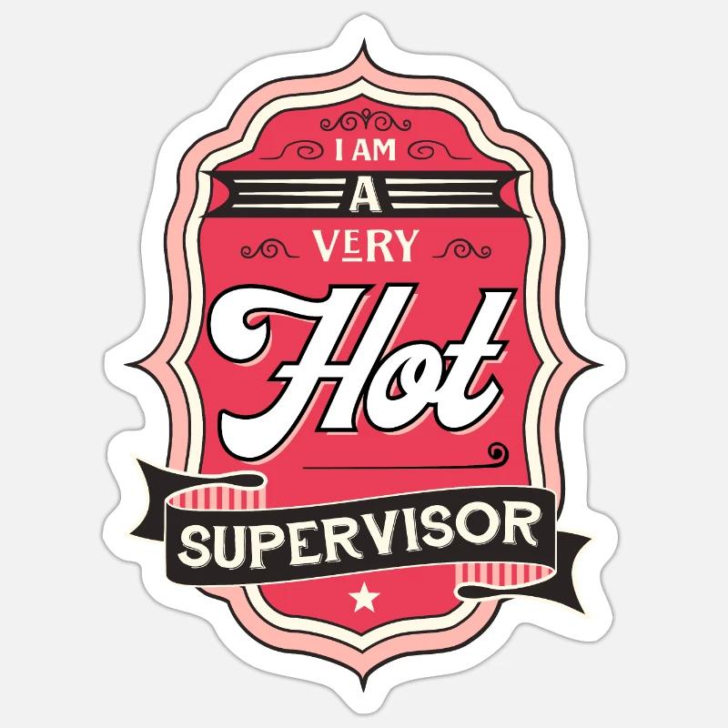 ICH BIN EIN SEHR HEISSER BERATER - Sticker Größe S (10 x 10 cm) - Mattweiß