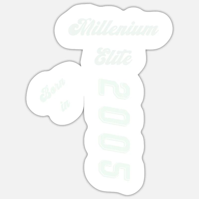 2005 - Sticker Größe S (10 x 10 cm) - Mattweiß