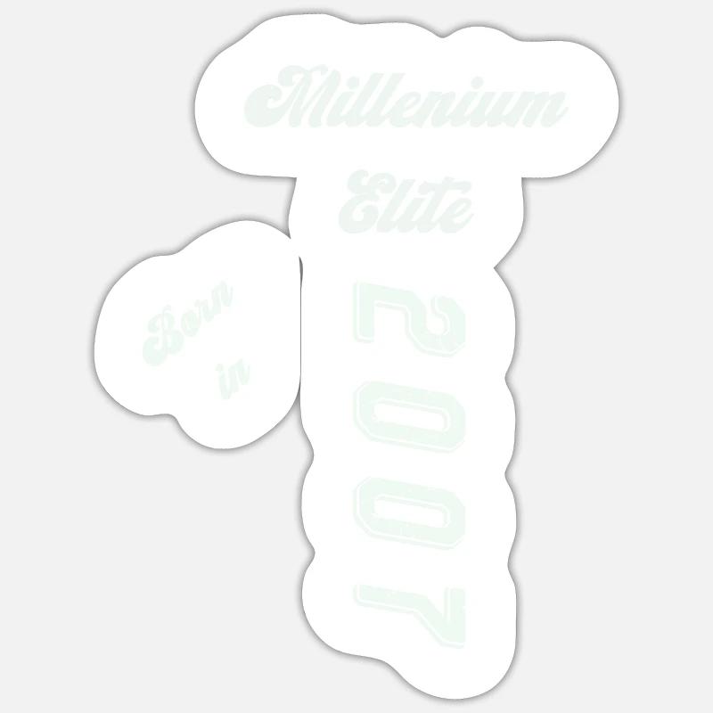 2007 - Sticker Größe S (10 x 10 cm) - Mattweiß