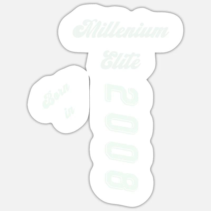 2008 - Sticker Größe S (10 x 10 cm) - Mattweiß