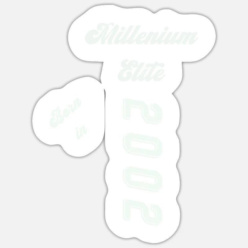 2002 - Sticker Größe S (10 x 10 cm) - Mattweiß