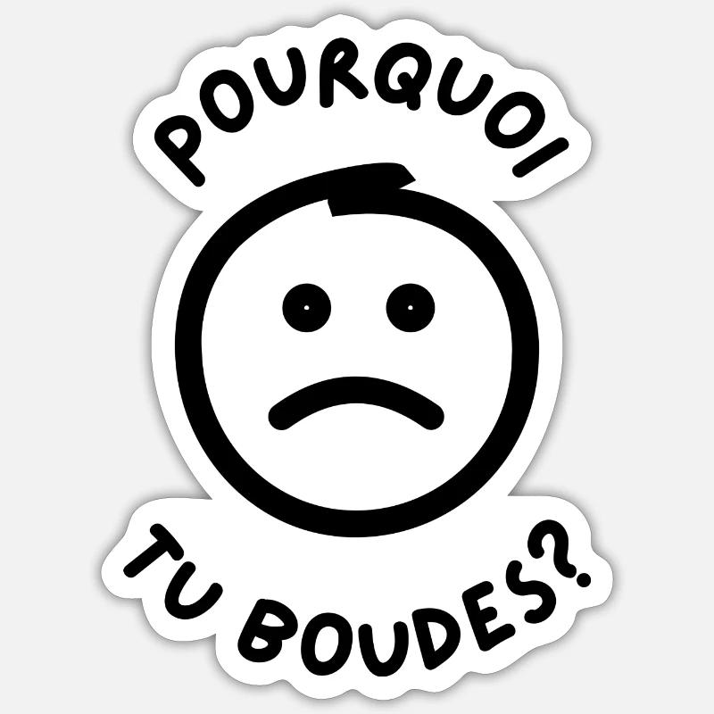 TU BOUDES Sticker taille S (10 x 10 cm)
