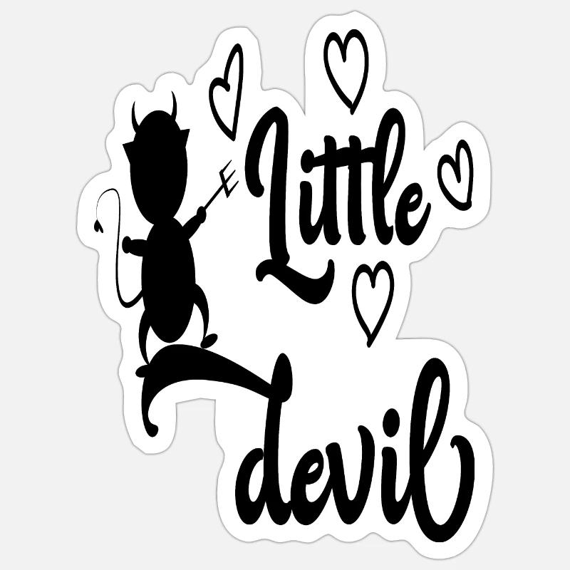 Little devil Sticker size S (10 x 10 cm)