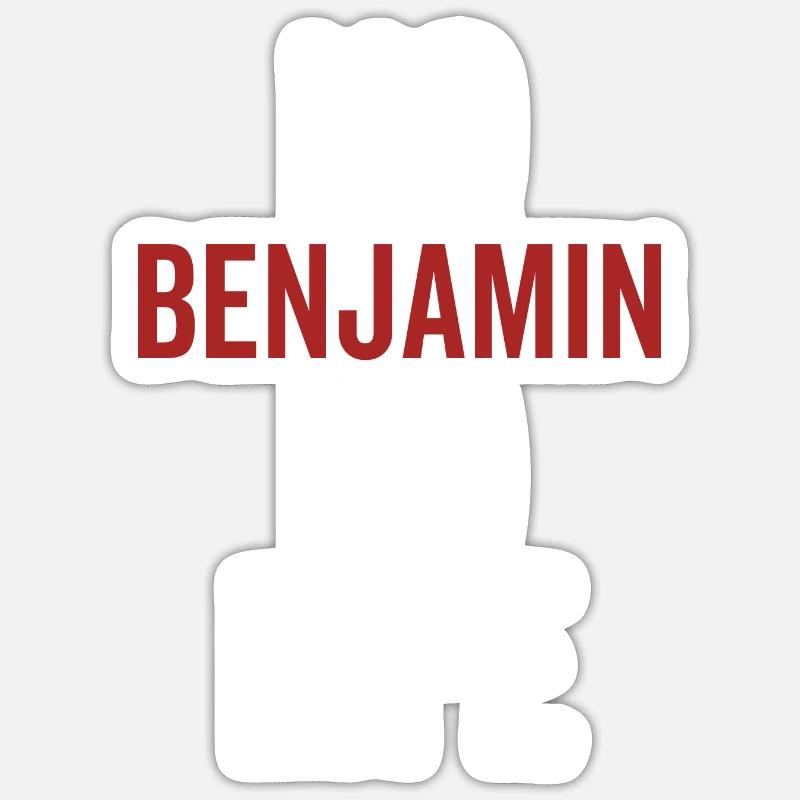Pas de Benjamin pas de vie Sticker taille S (10 x 10 cm)