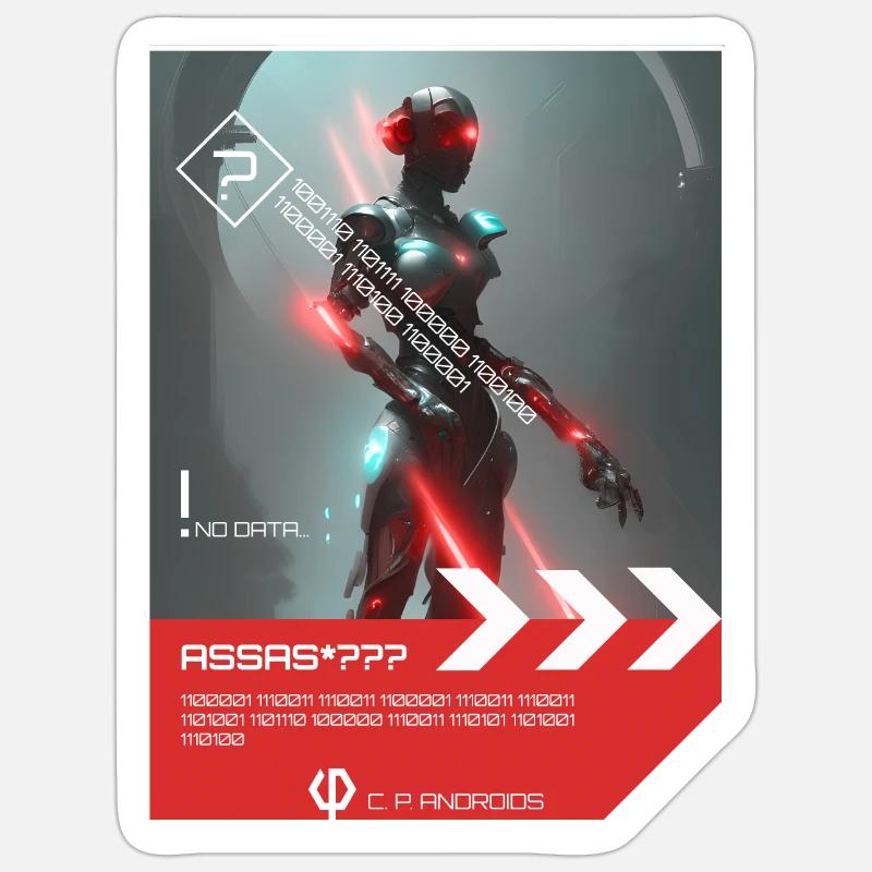 ASSAS*? ? ? - Android Sticker Größe S (10 x 10 cm)