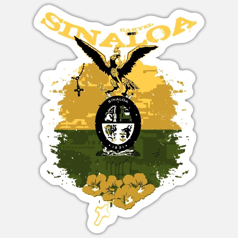 Sinaloa Mexico - Sticker Größe S (10 x 10 cm) - Mattweiß