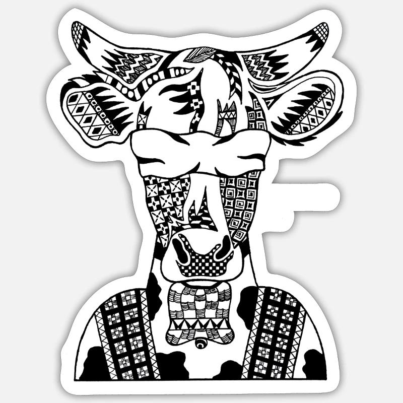 Kuh Sticker Größe S (10 x 10 cm)