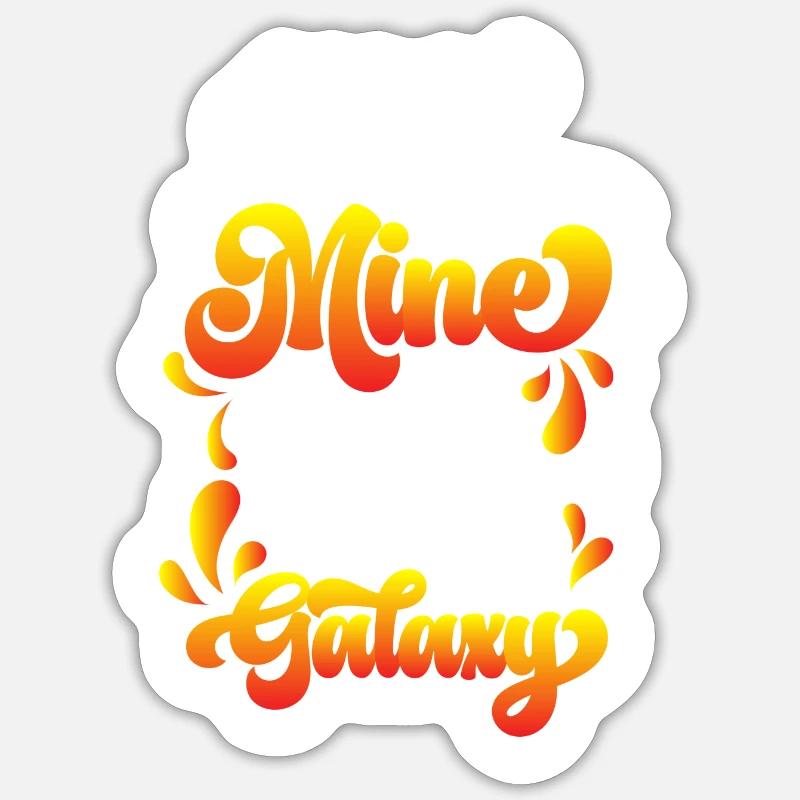 Kohle Spitzhacke Grube - Sticker Größe S (10 x 10 cm) - Mattweiß