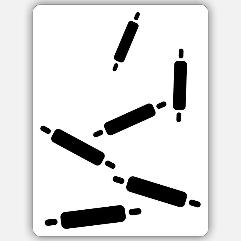 Küchenrolle Backen Nudelholz Sticker Größe S (10 x 10 cm)