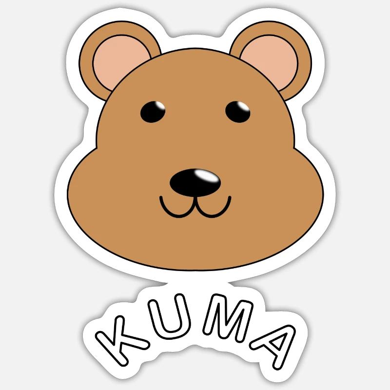 Kuma Sticker Größe S (10 x 10 cm)
