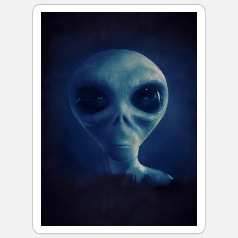 Alien Sticker size S (10 x 10 cm)