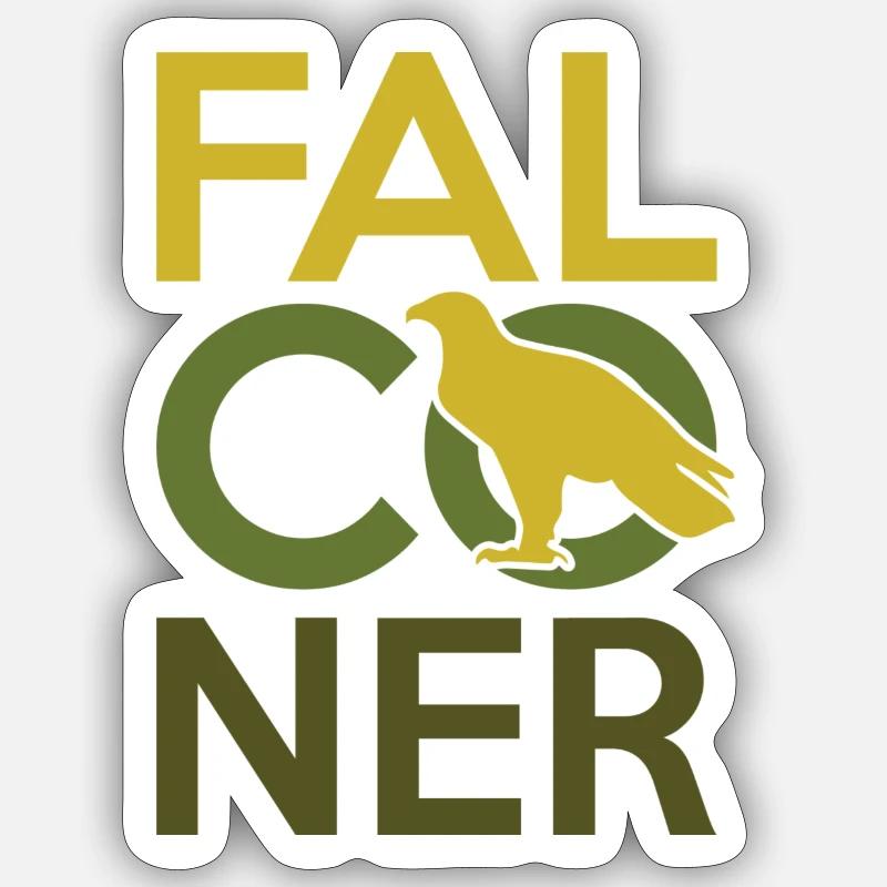 Fauconnerie de décapage - Sticker taille S (10 x 10 cm) - blanc mat
