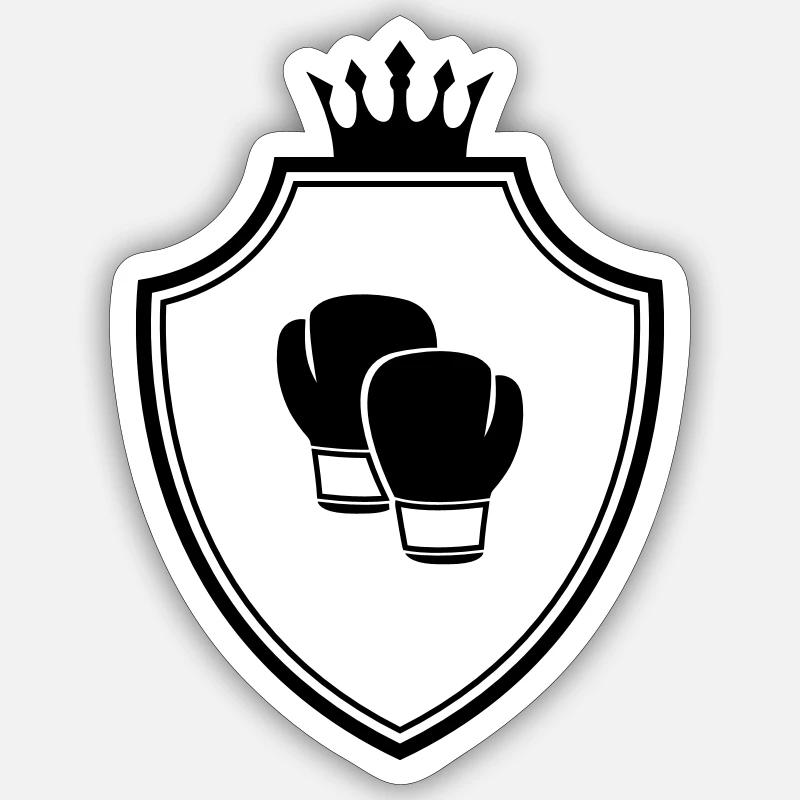 Gants de boxe Crest Sticker taille S (10 x 10 cm)
