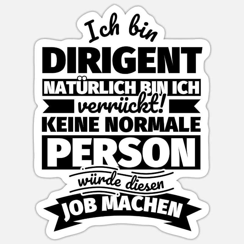 Dirigent Geschenke Sticker Größe S (10 x 10 cm)