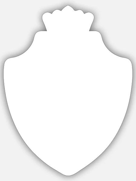 Spartaner Helm Gladiator Wappen - Sticker Größe S (10 x 10 cm) - Mattweiß