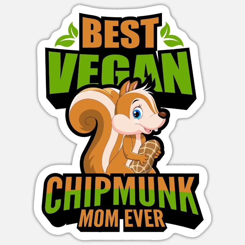 Chipmunks - Sticker size S (10 x 10 cm) - white matte