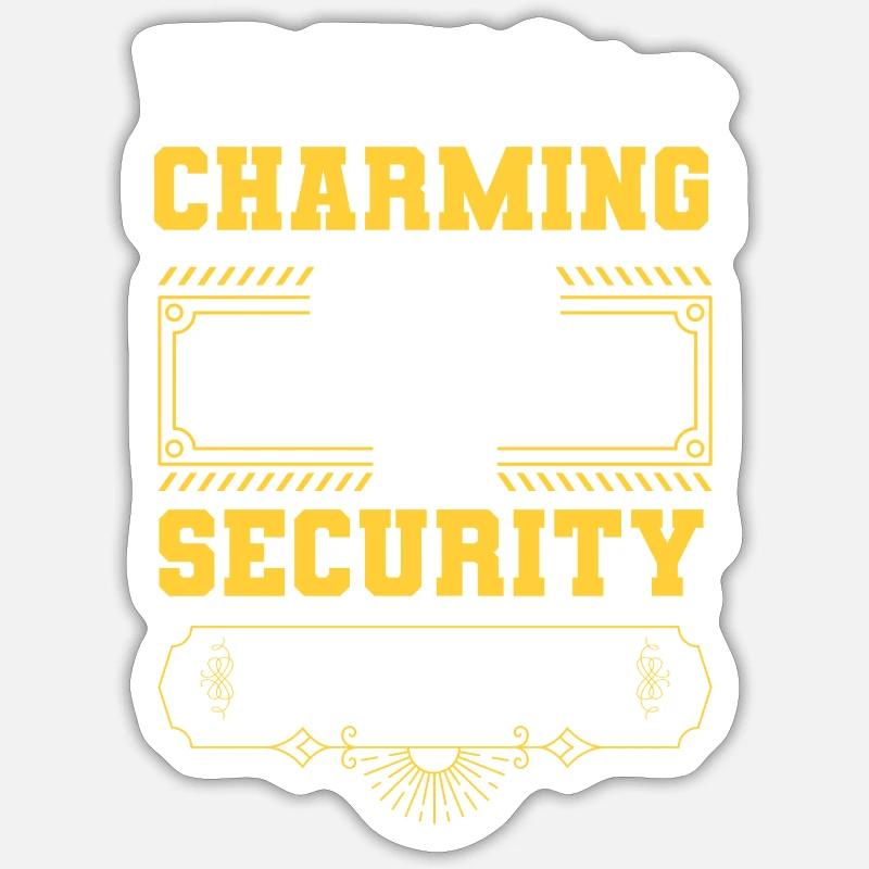 Security Service Security Officer Sticker size S (10 x 10 cm)