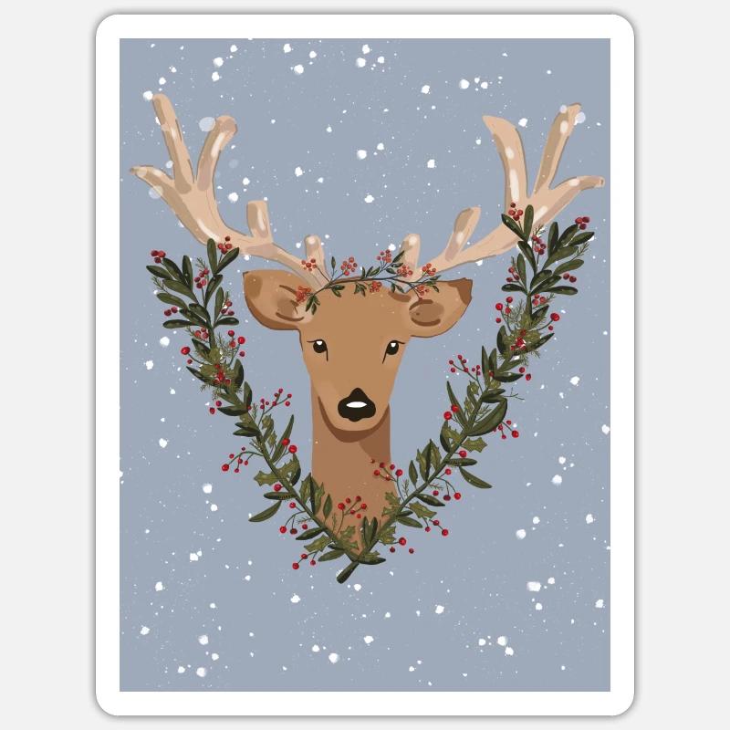 Biche Sticker taille S (10 x 10 cm)