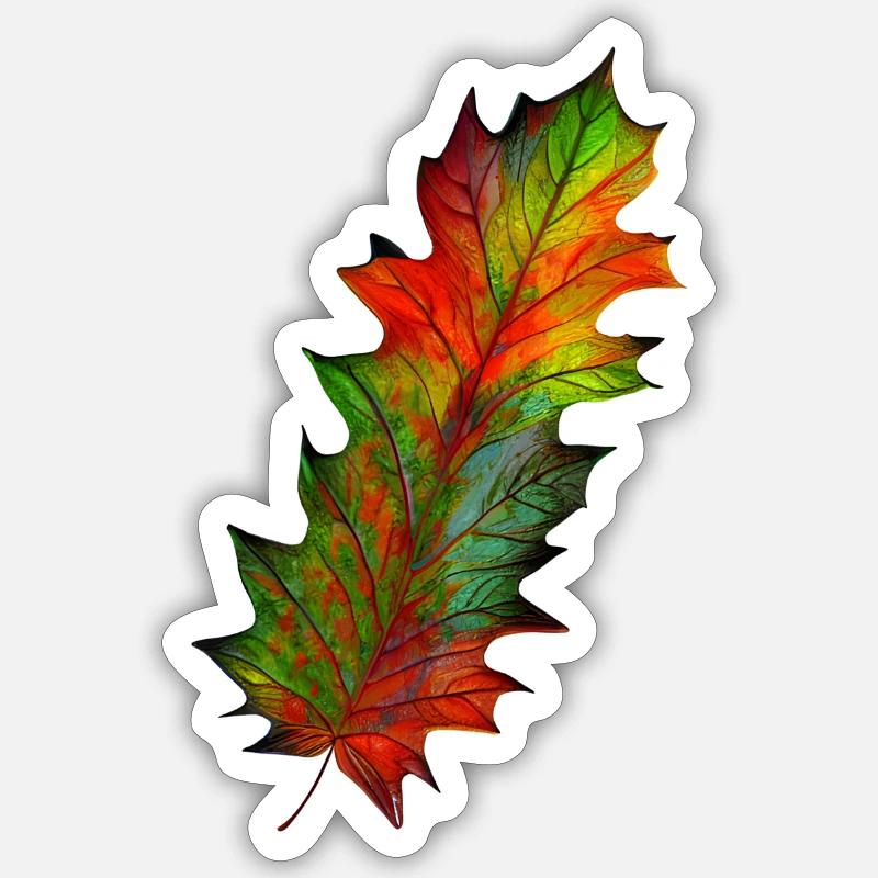Autumn leaf Sticker size S (10 x 10 cm)