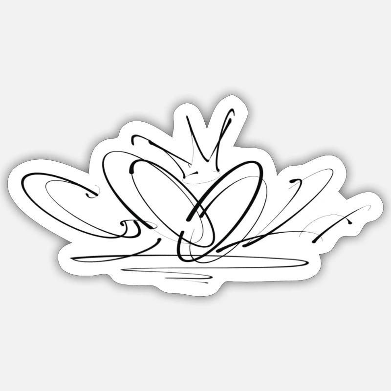 cool - Sticker Größe S (10 x 10 cm) - Mattweiß