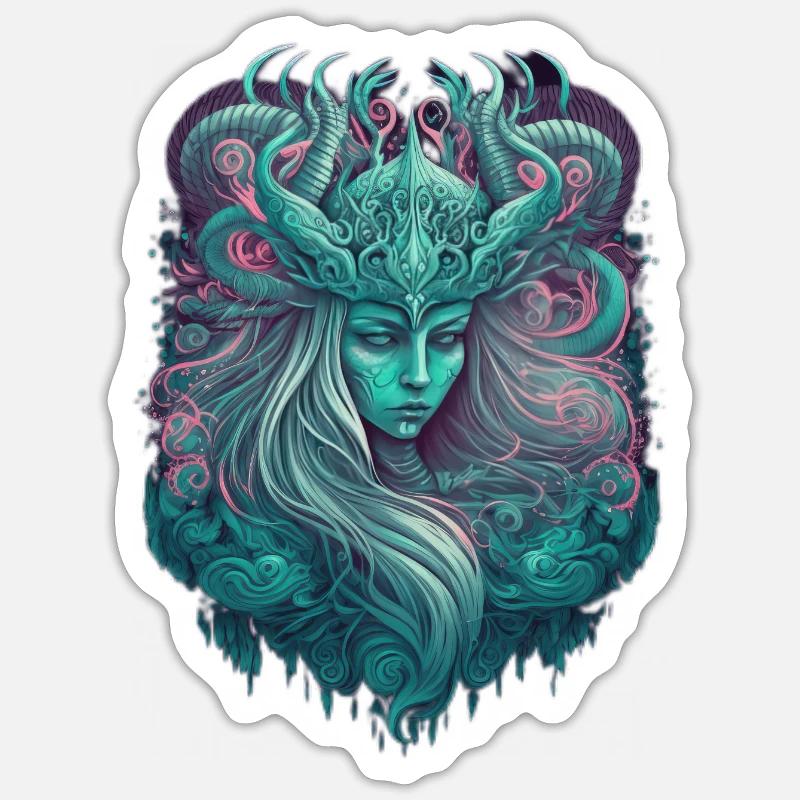 Pastel Goth Warrior - Unique et élégant Sticker taille S (10 x 10 cm)